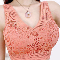  2-piece sports underwear womens rimless small chest gathered incognito camisole bra Lace beauty back bra