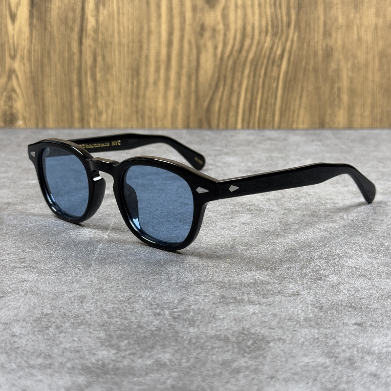 Moscot Blue Sunglasses for Men and Women Lemtosh Anti-Uv Polarized Light-Colored Lenses Retro Acetate Sunglasses