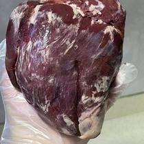 Qingbao Ostrich Heart 500g or so single pack free-range high protein low fat pet raw bones and meat viscera