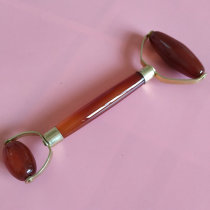 Natural agate double head roller massager face face eye beauty care special jade massage