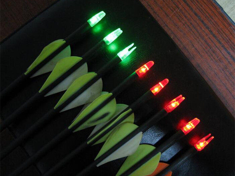6 2mm Interpolated bright LED luminous Arrow tail Carbon Arrow aluminum Arrow Anti-Curved Composite Bow and Arrow Rod Accessories-Taobao