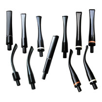 Pipe accessories 3MM filter element flue lengthened thin cigarette holder saddle tip straight handle curved outer diameter about 14MM