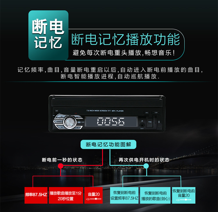 củ phát wifi 4g Màn hình 7 inch có thể thu vào xe MP5 máy nghe nhạc xe hơi máy chủ đài phát thanh Bluetooth công suất cao thay vì CD / DVD - Trình phát TV thông minh củ phát wifi viettel