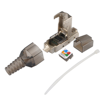 Network cable crystal head six unshielded network plug RJ45 play-free computer connector
