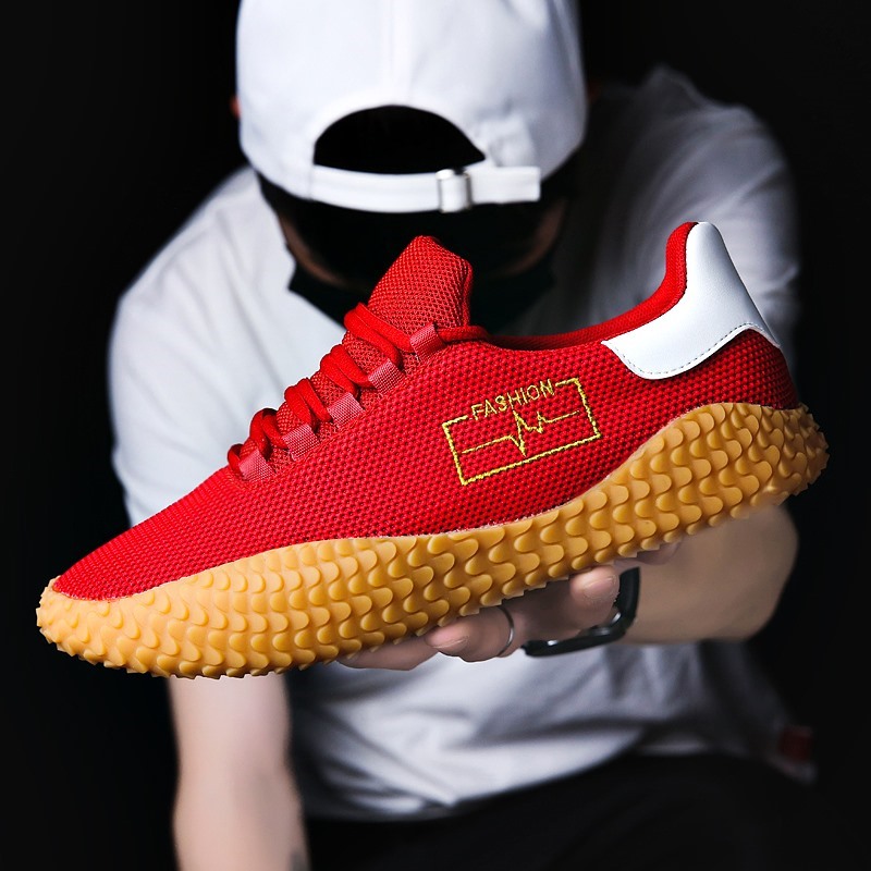 Volleyball sports shoes professional tug-of-war competition shoes men's and women's shoes non-slip breathable tendon bottom training shoes red