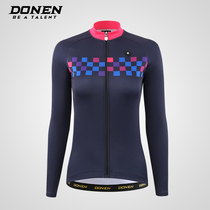 DONNEN Daenqiu Winter Long Sleeve Thickened Grip Suede Bike Suit Windproof Horse Chia Equipped Riding Suit Woman