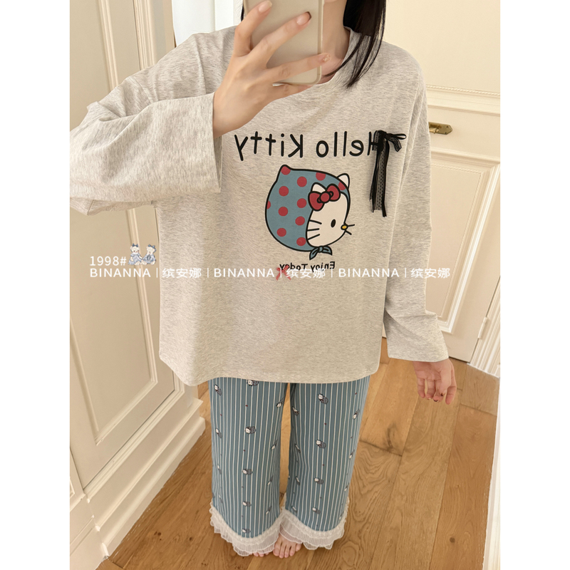 Women's Pajamas 2026 New Autumn and Winter High-End Long-Sleeved Lyocell Cotton Pants Autumn and Winter Set Loungewear Women's Pajamas 2026 New Autumn and Winter High-End Long-Sleeved Lyocell Cotton Pants Autumn and Winter Set Loungewear
