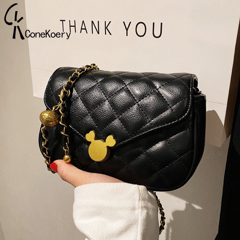 France Cone Koery Leather Bag Woman 2023 New Tide Fashion Blast Blast Blast Bag Bag