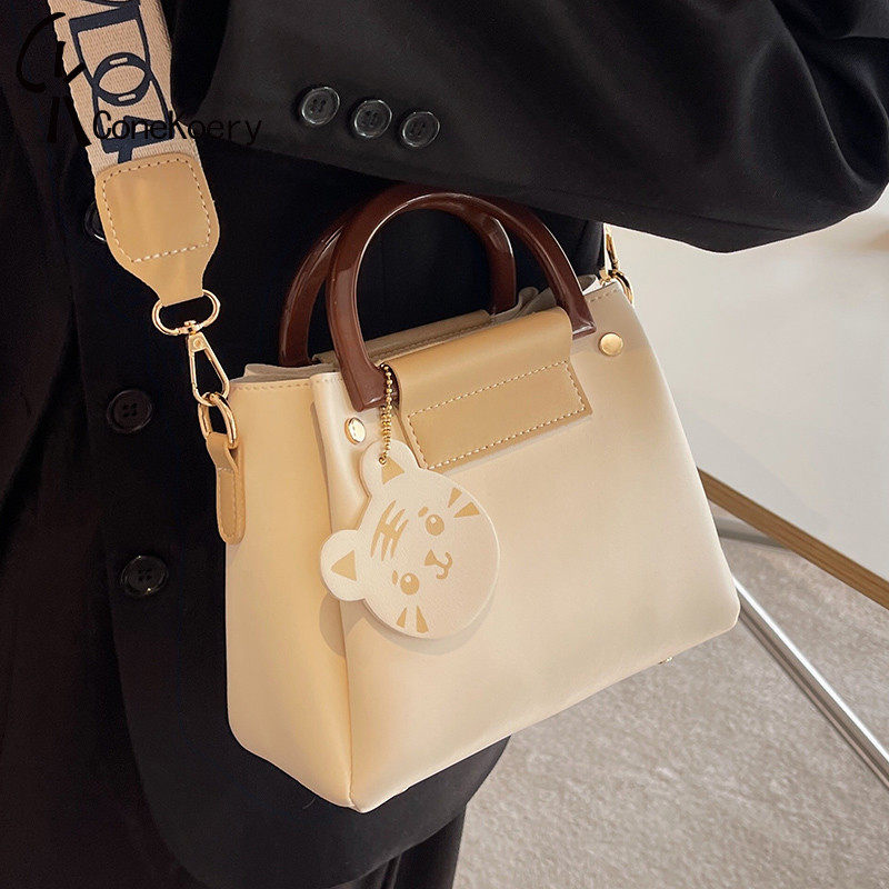France Cone Koery leather this year's popular bag girl 2022 new slung bag blast bag bag bag bag