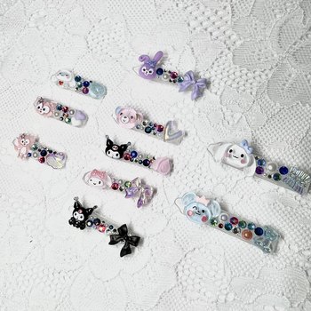 MZY pet mini hair clip lazy artifact ultra-light frog clip Sanrio series Maltese hair clip 10 pieces