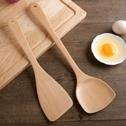 Bếp nhà bếp xẻng gỗ không dính đặc biệt tay cầm dài thìa thìa 榉 dụng cụ nhà bếp bằng gỗ - Phòng bếp