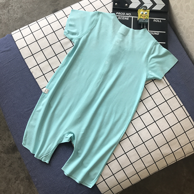 Ngàn sen màu hồng hình trái tim em bé cuties miễn phí romper tay ngắn romper sơ sinh mùa hè mỏng bé - Áo liền quần bodysuit cho bé