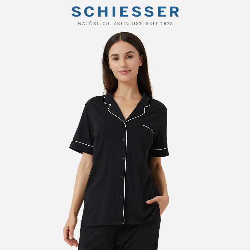 SCHIESSER Germany Shuya women's cotton Modal short sleeve home set E1 18253H