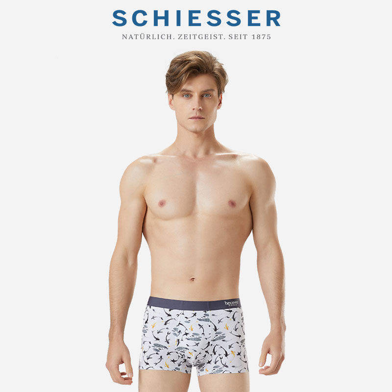 SCHIEESSER Shuja Becover Men Modale Bacteriostatic Antibacterial Mid-Waist Four-corner Underwear E9 17062T