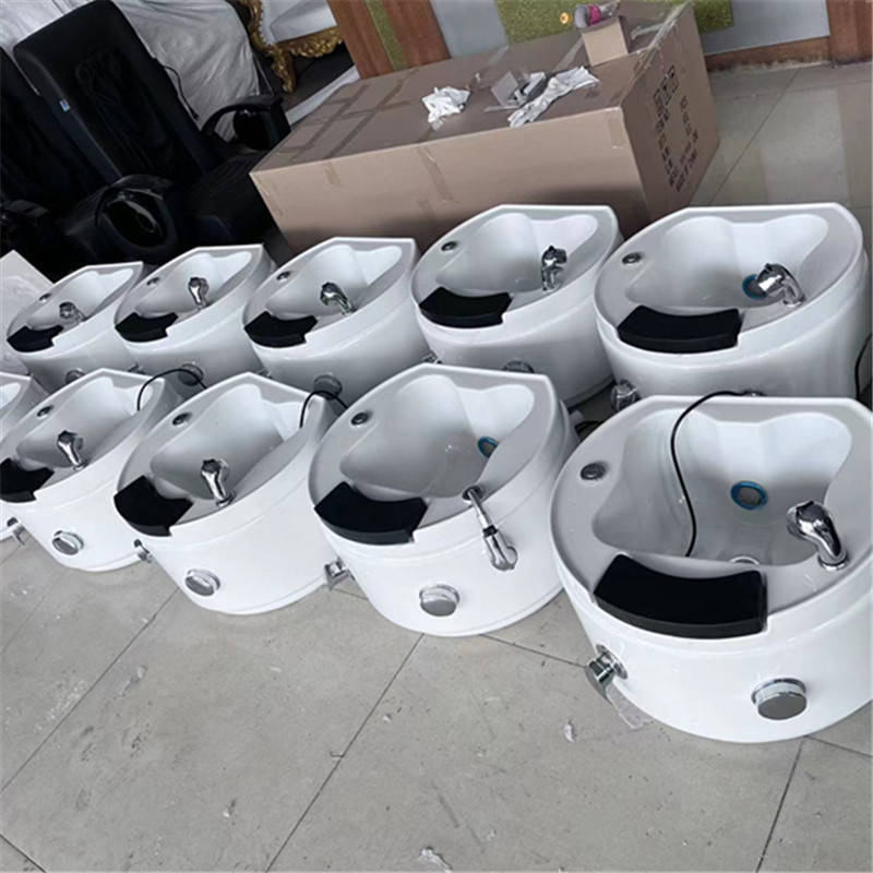 Acrylic electric surf massage foot bath spa foot bath function SPA care foot bath with bubbles