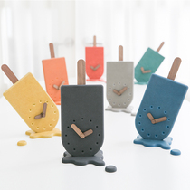  mandelda Nordic style Japanese cartoon desktop desk clock personality childrens bedroom mute clock bedside table clock