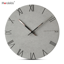 Mandelda modern minimalist clock creative hanging clock Eurostyle clock room mute light and luxurious atmosphere free of punch