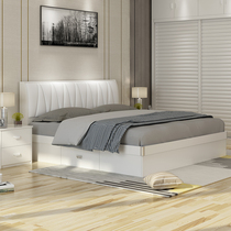 1 5 m high box pneumatic storage board double bed Master Bedroom 1 8 m storage bed simple wedding bed soft bag