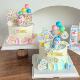 Trendy Snake Baby Cake Decoration Topper Zodiac Snake Boy Girl Children's Birthday Dessert Table Insert Sign