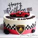Car Cake Decoration Ornaments Red Sports Car Racing Car Convertible Off-Road Vehicle Male Idol Boy Dad Birthday Decoration