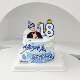 Graduation Season Cake Decorations: Golden List Success, Promising Future, Freedom Like the Wind, Cheer on the Youth, Lighthouse Boy Toppers
