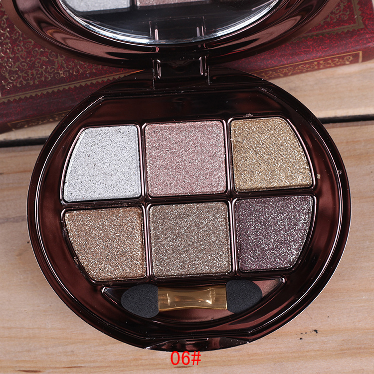 Vigny gấu 6 màu kim cương sáng bóng 璀璨 bóng mắt ngọc trai nhấp nháy mặt đất trang điểm khói siêu đèn flash sivanna colors phấn mắt