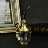 Кожаная трубка из труда золота (измельченный дым/грубый дым/мелкий дым, горшок с тремя применениями)