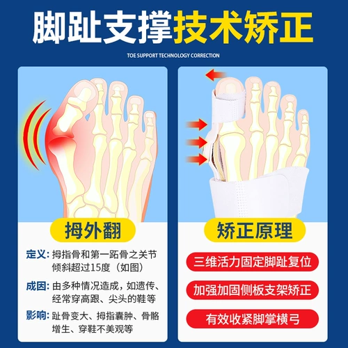 Торрет ног разделен на пальцы и ноги большой матери, чтобы исправить большую ногу.