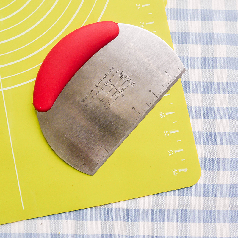 Stainless Steel Section Group Knife squeegee with scale Bull Rolled Sugar Cake Cream Squeegee Whipping Baking Diy Hand Tool