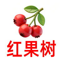 红果树优选美妆店的LOGO