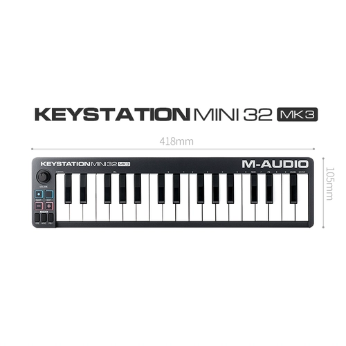 M-AUDIO KeyStation Mini 32 MK3 Portable MIDI -клавиатура Устройство клавиатуры Импорт клавиатуры