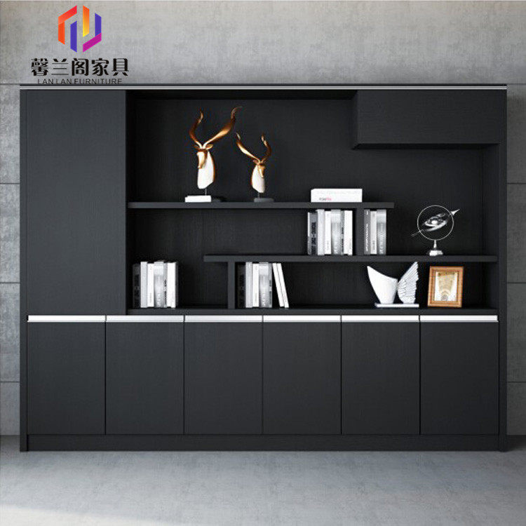 Office furniture cabinet boss room background cabinet office archives information storage wood bookcase can boss room