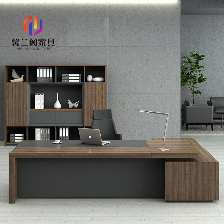 Office furniture owner table minimalist modern president's desk chair combined large class desk manager table atmosphere