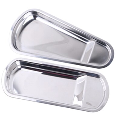 Special thick stainless steel disc square dish dish dish buffet plate spoon chopstick bread clip shelve