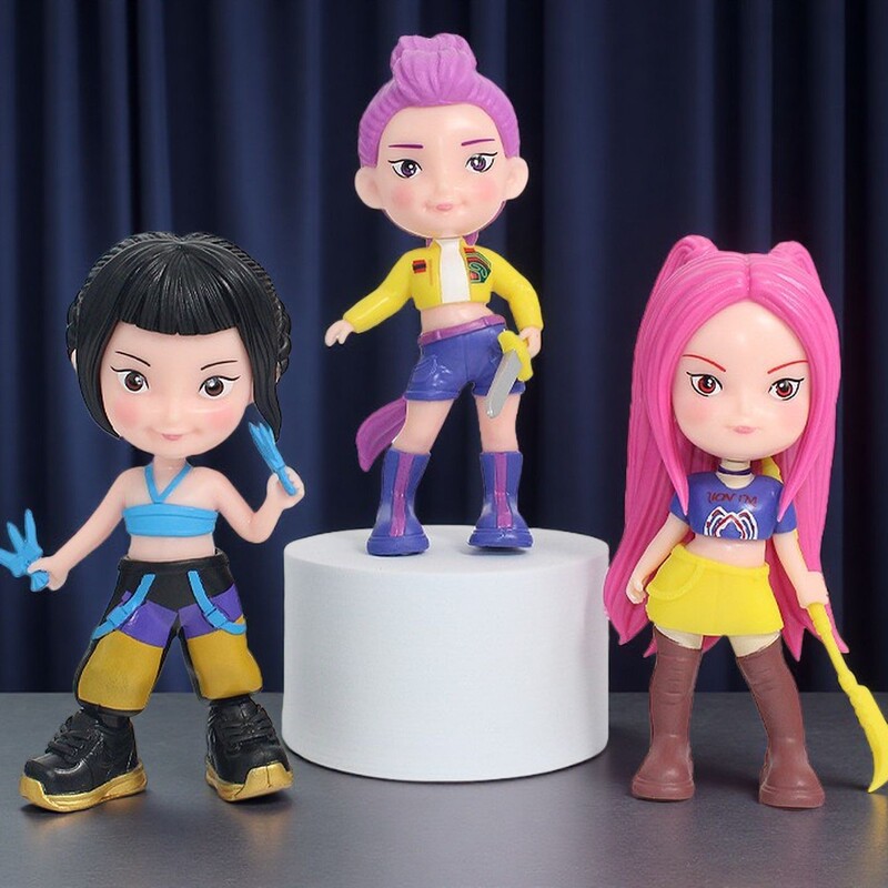 Cute Large Kpop Girl Group Action Figure Star Character Peripheral Doll Cartoon Model Desktop Ornament