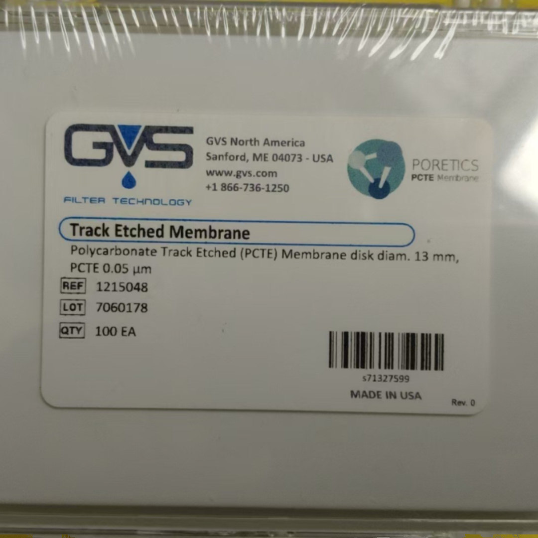 美国GVS亲水PC聚碳酸酯滤膜13mm 0.08um 1222092 0.03um 1215048