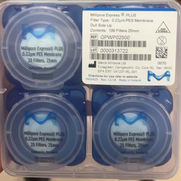 Millipore GPWP02500 PES聚醚砜微孔滤膜25/47mm 0.2um GPWP04700