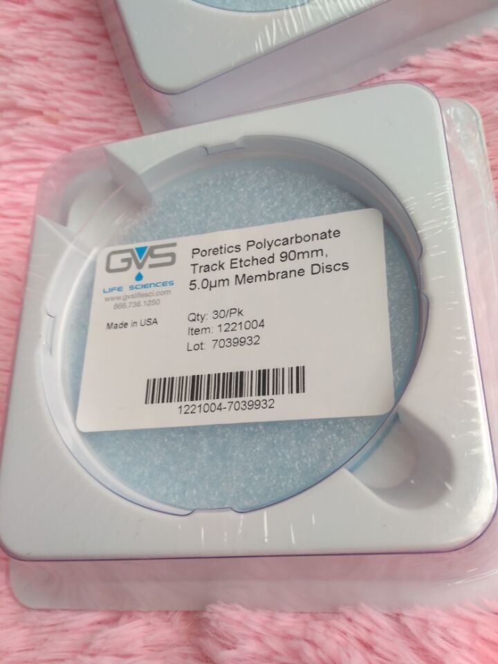 膜法空间 PM2.5采样用90mm聚碳酸酯滤膜, 5.0um, 5片装 助滤片