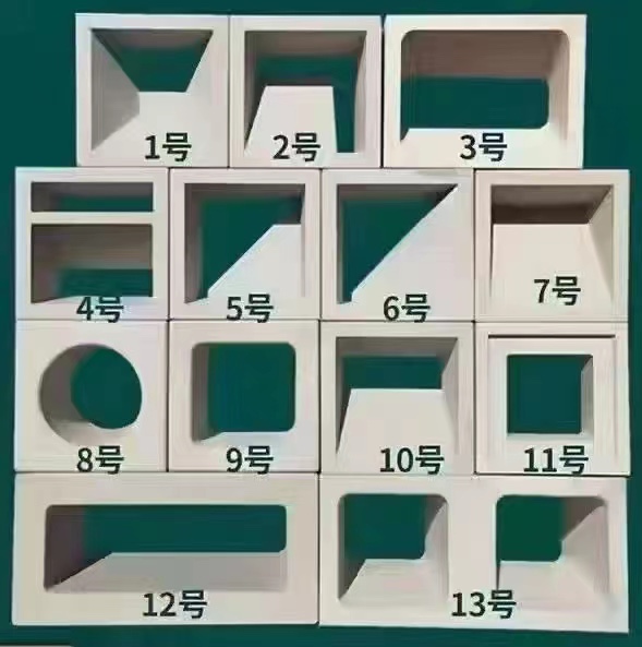 Hollow brick cement component mesh red hollowed-out partition square structure Art styling Build promotion Cement hollow brick-Taobao