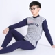 Teen Qiuyi Qiuku cotton đồ lót nam đặt học sinh trung học mỏng phần ấm cổ áo cotton cotton