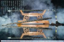 Longquan Jinyu sword new pattern steel integrated unopened blade Qiankun strike god whip collection festival gifts