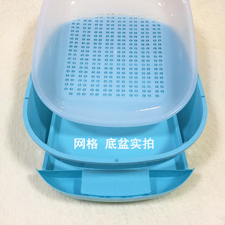 Ngăn kéo loại hộp xả rác thông hai lớp ba lớp kích thước lớn mèo cát chậu mèo nhà vệ sinh chậu mèo để gửi xẻng cát - Cat / Dog Beauty & Cleaning Supplies 	lược chải tơi lông chó