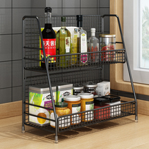 Kitchen rack seasoning shelf countertop condiment oil salt sauce vinegar storage desktop multi-layer seasoning seasoning seasoning seasoning