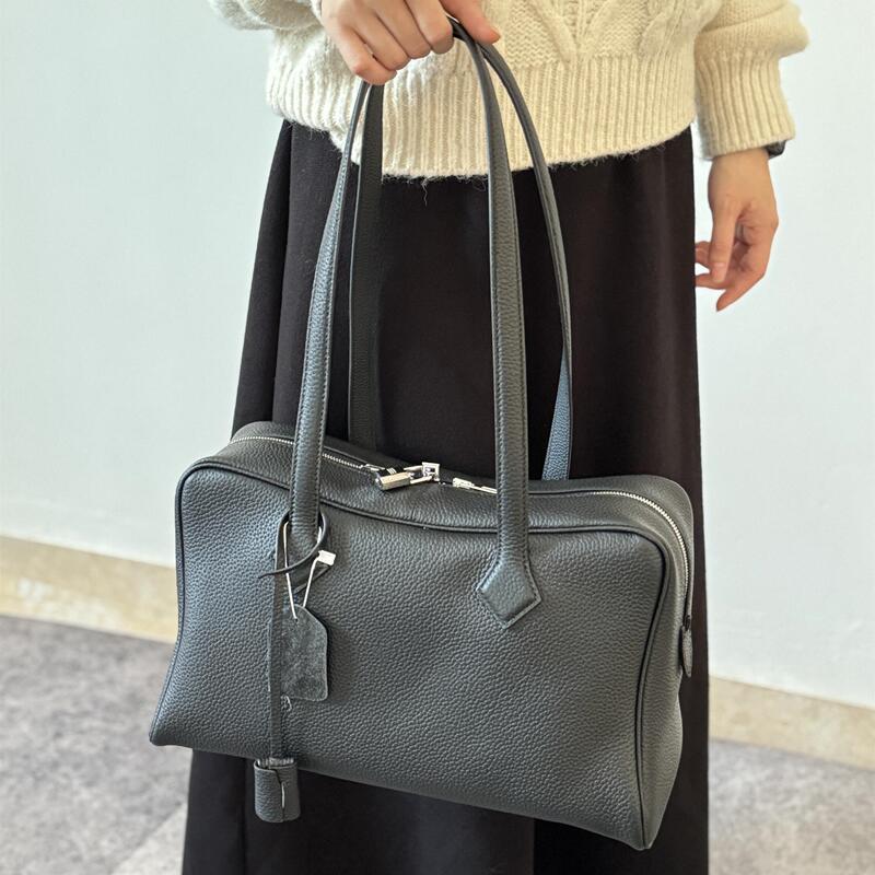Regular Price Is 899~! Tc First-Layer Cowhide Victorian Large-Capacity Tote Bag Boston Pillow Bag Shoulder Bag Regular Price Is 899~! Tc First-Layer Cowhide Victorian Large-Capacity Tote Bag Boston Pillow Bag Shoulder Bag