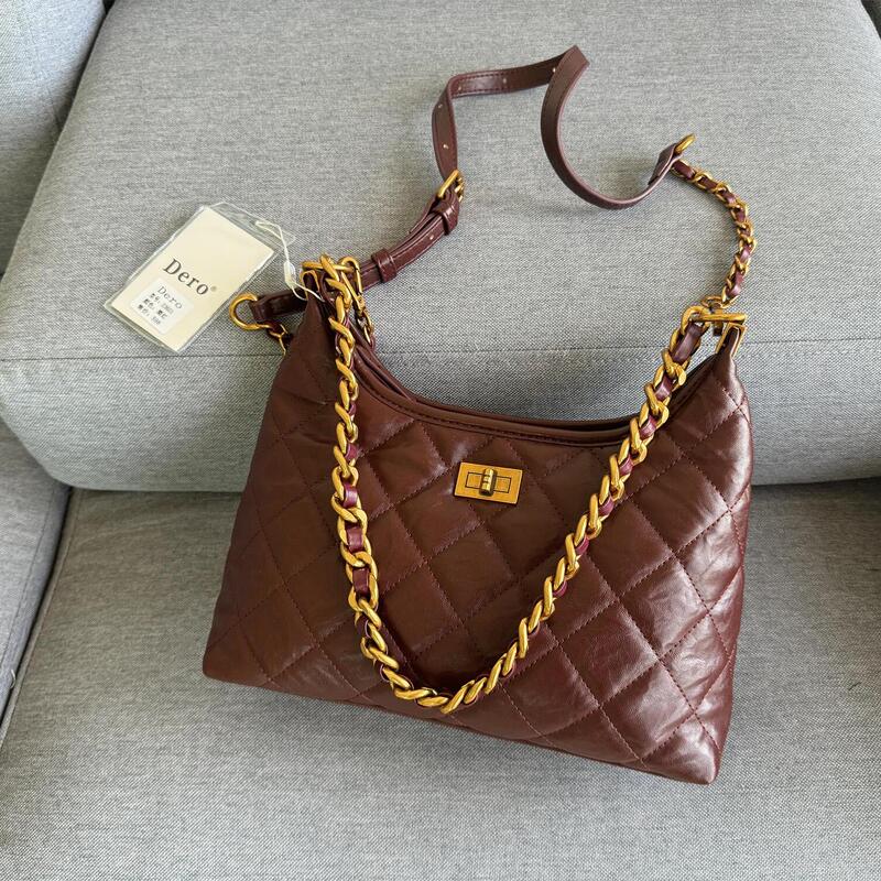 The Tag Price Is 598~! the Company Has Withdrawn the Item from Stock! Classic Quilted Chain Bag, Shoulder Bag, Underarm Tote Bag, Crossbody Bag for Women The Tag Price Is 598~! the Company Has Withdrawn the Item from Stock! Classic Quilted Chain Bag, Shoulder Bag, Underarm Tote Bag, Crossbody Bag for Women