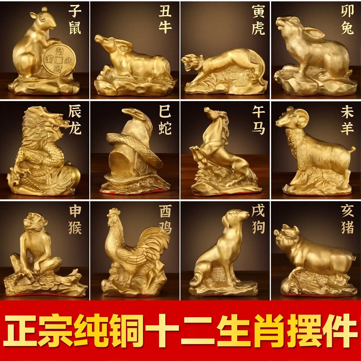 12生肖擺件銅- Top 100件12生肖擺件銅- 2026年1月更新- Taobao