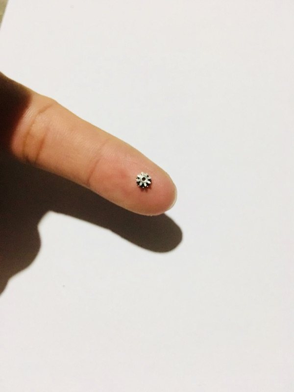 Imported metal gear 20 teeth 0 2 die 8 teeth 0 4 die aperture 0 8mm double tooth reduction gear