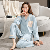 2022 New Sleepwear Lady Spring Autumn Style Pure Cotton Long Sleeve Autumn Open Cardiovert Winter Full Cotton Home Suit Suit