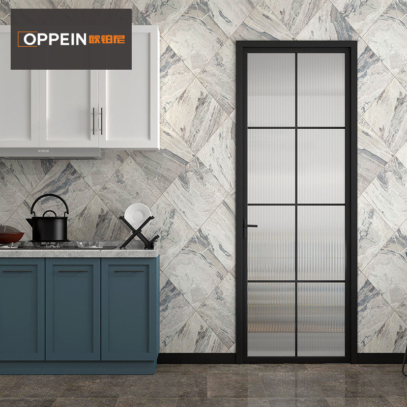 Ou Bo ni mu men no mei toilet door toilet door fog sand glass door titanium magnesium alloy European pai official