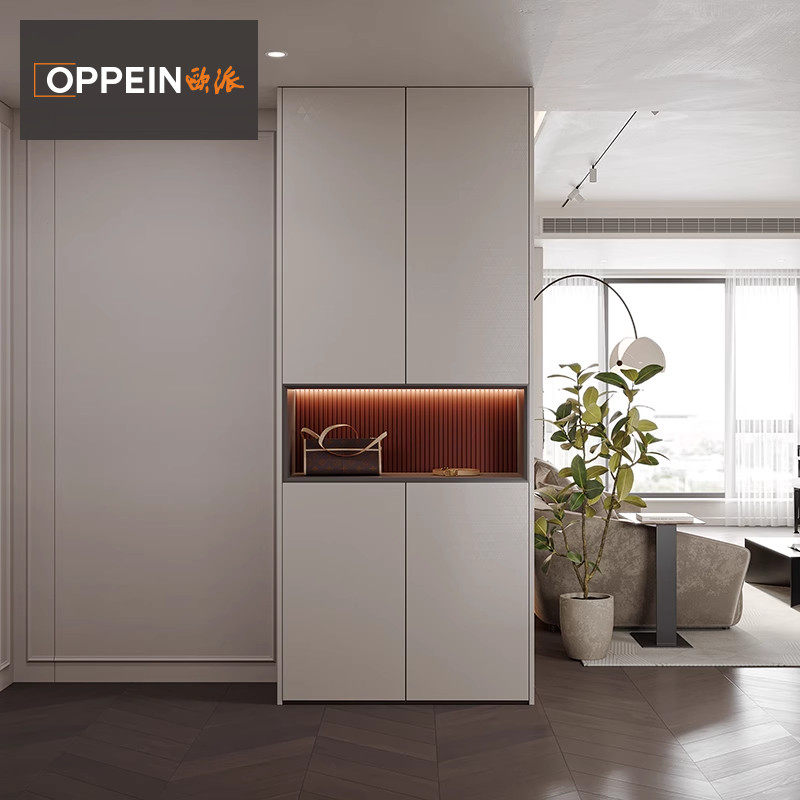 Europie Custom Large-capacity shoe cabinet Home doorways minimalist modern storage Storage Xuanguan Cabinet Shoes Cabinet Integrated-Taobao